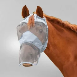 Masque anti-mouche anti-UV intégral cheval sans oreilles cheval Premium - Waldhausen