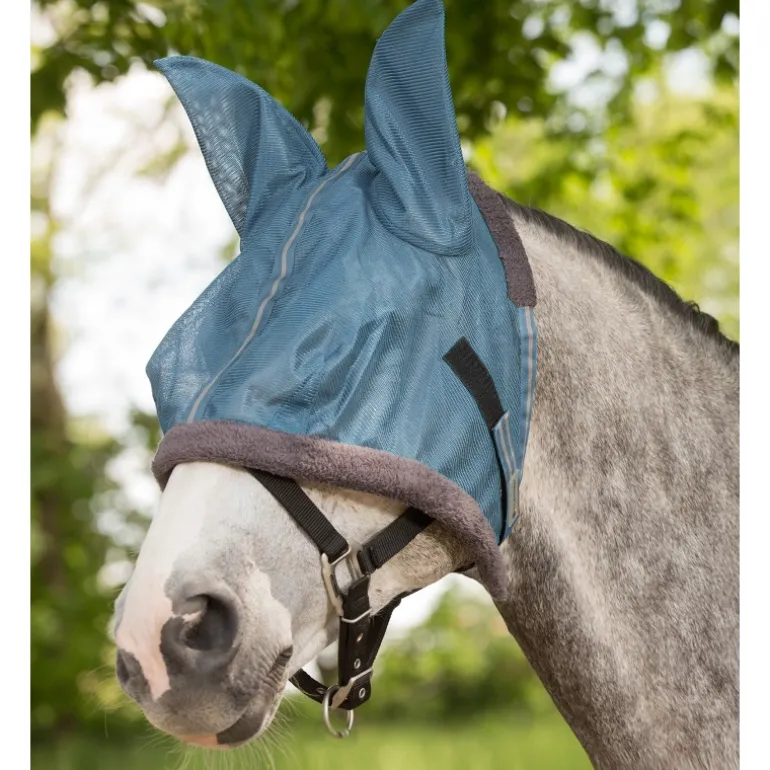 Masque anti-mouche cheval avec oreilles Protect - Waldhausen