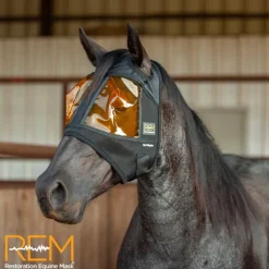 Masque cheval anti-uv anti lumière bleu uveite Restoration Equine Mask - Xpert Equine