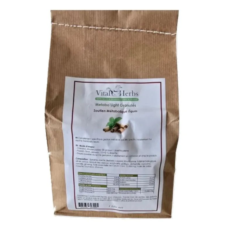 Metabo Light granulés - Sur poids cheval SME/Fourbus - Vital Herbs
