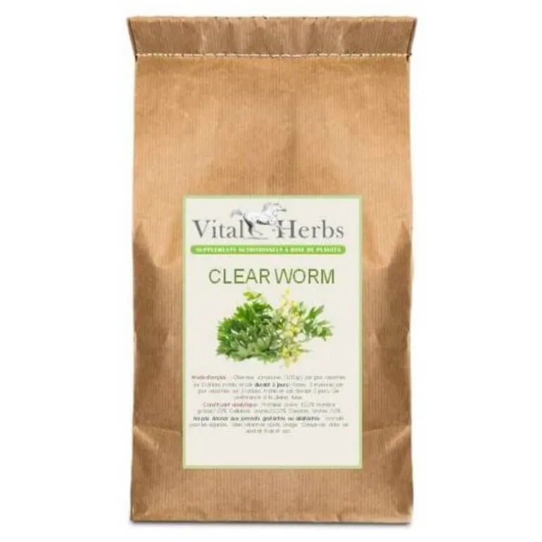 Mélange plantes vermifuge naturel cheval Equi Vern (clean worm) - Vital Herbs