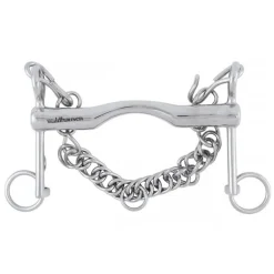 Mors de bride branches courtes inox