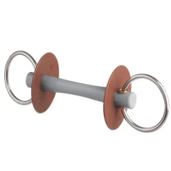Mors deux anneaux cheval 7,5cm canon dur et fin Comfort - Beris