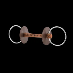 Mors deux anneaux en cuir canon doux - Beris