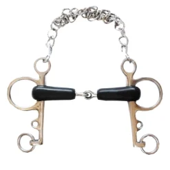 Mors Pelham brisé avec gourmette