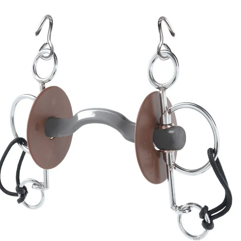 Mors Pelham cheval court avec passage de langue Konnex doux - Beris