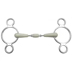 Mors Pessoa trois anneaux double brisure résine pomme Flexi