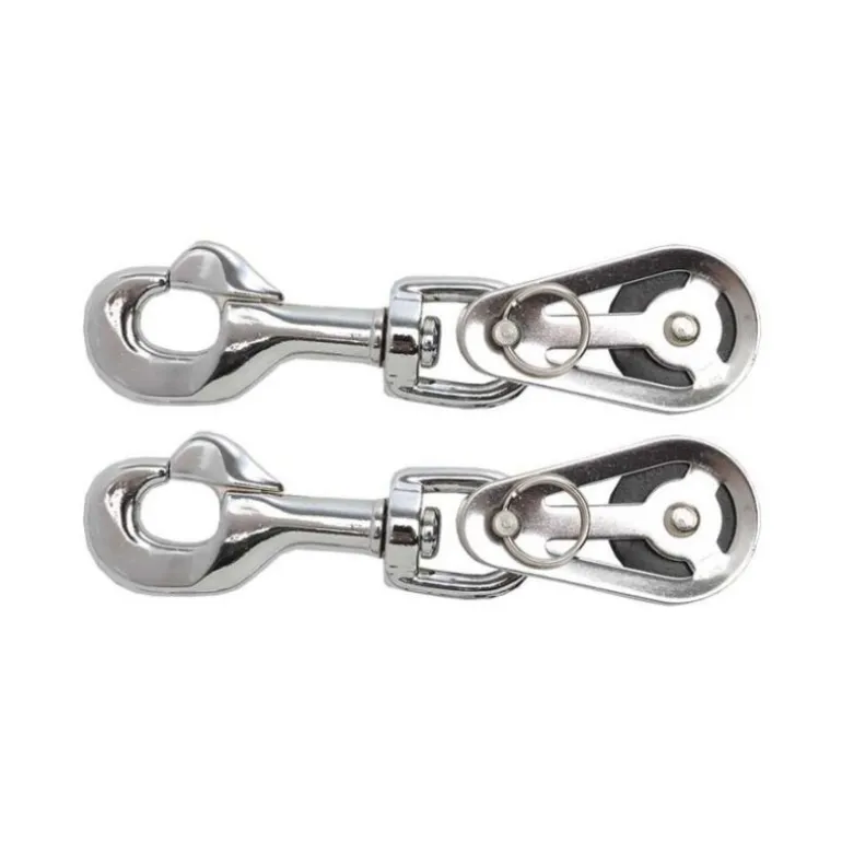 Mousqueton enrênement cheval avec poulie - Kavalkade