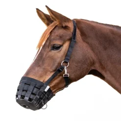 Muselière cheval tissu fond caoutchouc - Waldhausen