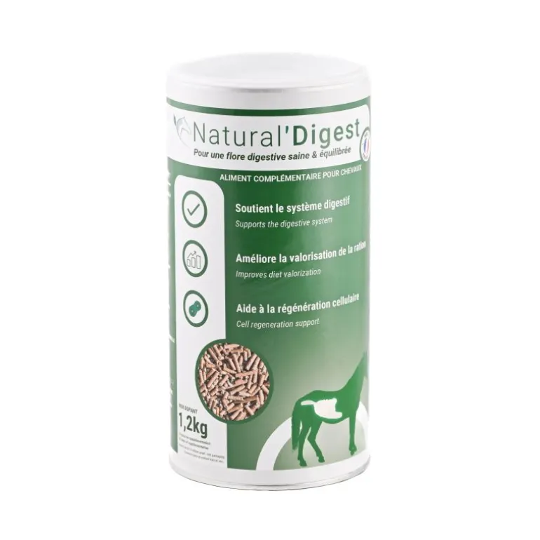 Natural'Digest flore digestive équilibrée cheval - Natural'Innov