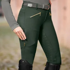 Pantalon d'équitation femme taille haute Hella fond silicone - Elt