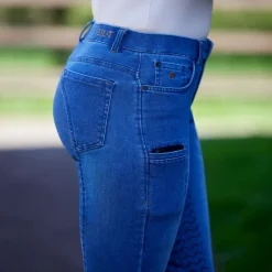 Pantalon équitation jeans femme Luna - Elt