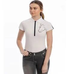 Polo coton zip Femme Flamboro - Horseware