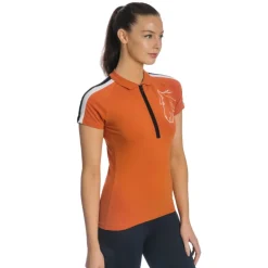 Polo coton zip Femme Flamboro - Horseware