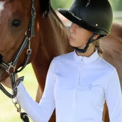 Polo de concours manches longues fille - Kevin Staut Collection