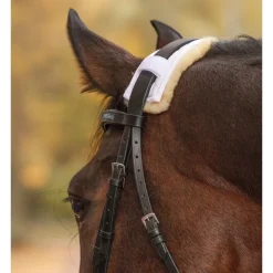 Protection muserolle têtière mouton véritable - Waldhausen