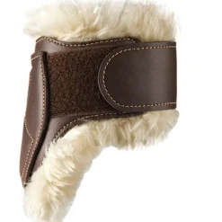 Protège-boulets cheval simili-cuir mouton synthétique - Kentucky