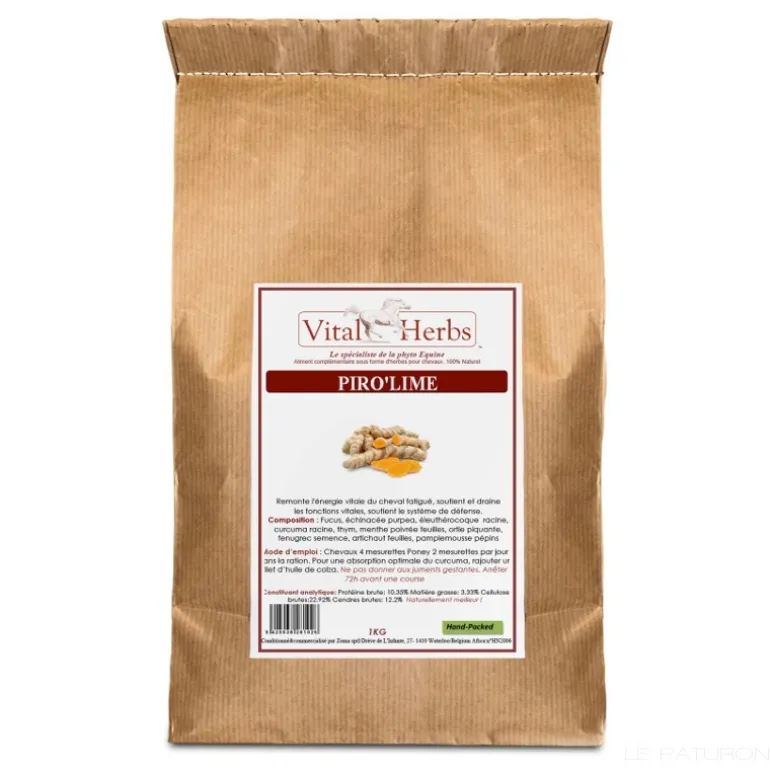 Remise en forme cheval Piro Lime - Vital'Herbs