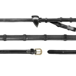 Rênes caoutchouc cheval avec alliances 7 arrêtoirs D Collection (13 mm) - Dy'on