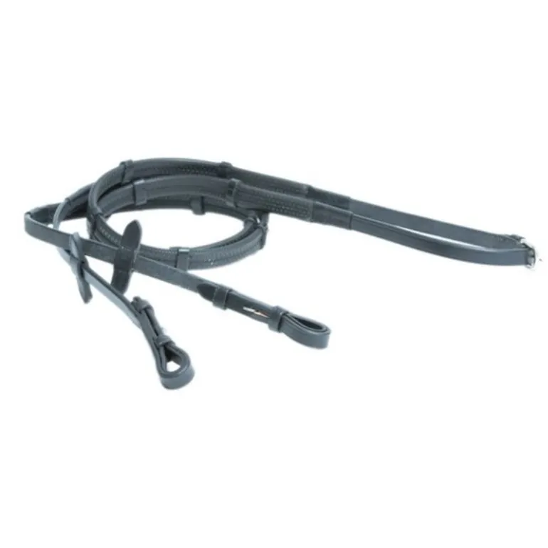 Rênes cheval Soft caoutchouc avec arrêtoirs - HFI