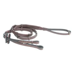 Rênes cheval Soft caoutchouc avec arrêtoirs - HFI