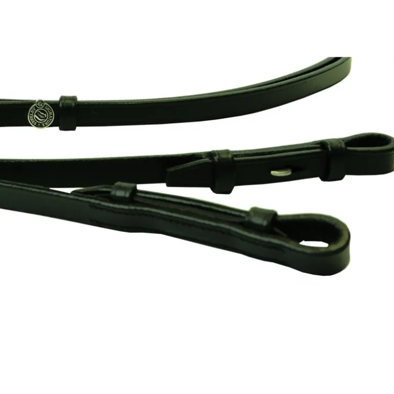 Rênes de bride en cuir lisse Signature - Antarès