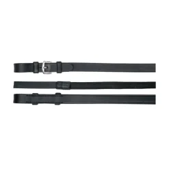 Rênes hunter cheval cuir et caoutchouc (sans arrêtoirs) - Waldhausen