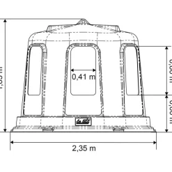 Râtelier de prairie cheval résine avec fond grand modèle - La Gée