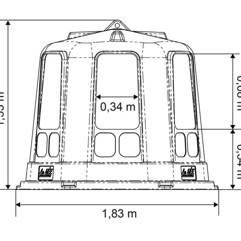 Râtelier de prairie cheval résine avec fond petit modèle - La Gée