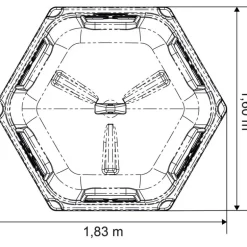 Râtelier de prairie cheval résine avec fond petit modèle - La Gée