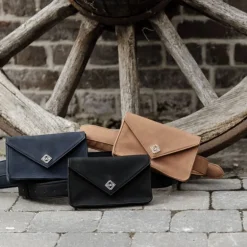 Sac ceinture équitation cuir velours - Grooming Deluxe