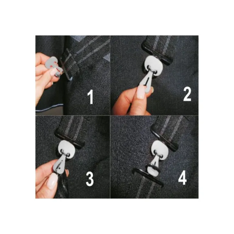 Safe Gum élastiques de sécurité couvertures chevaux crochets - Waldhausen