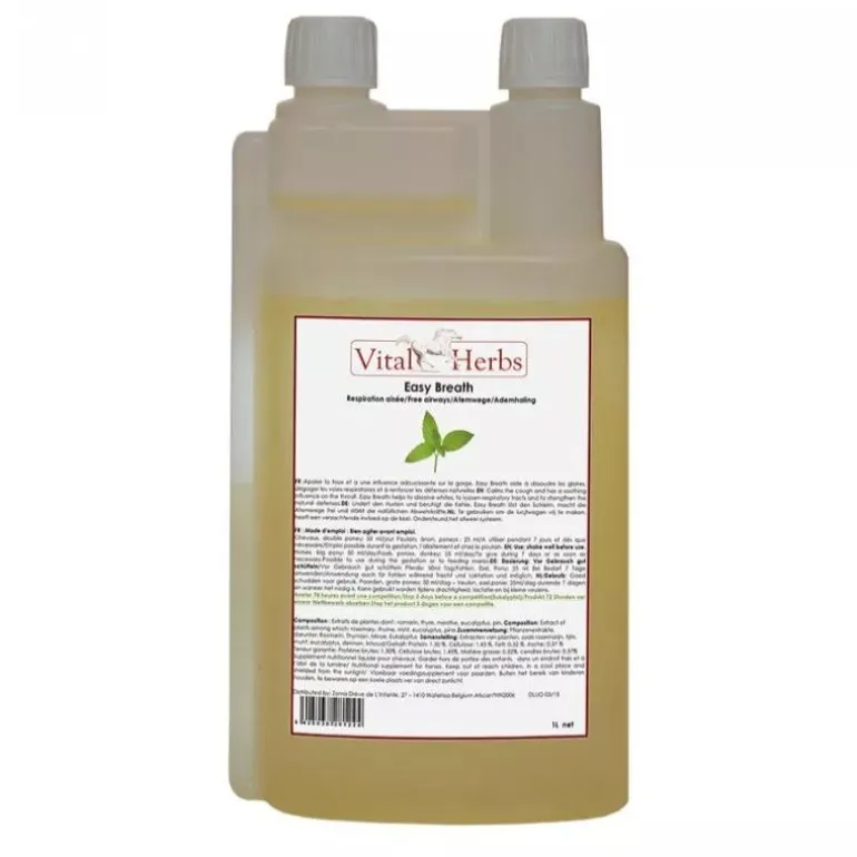 Sirop respiration cheval Easy Breath 1L - Vital Herbs