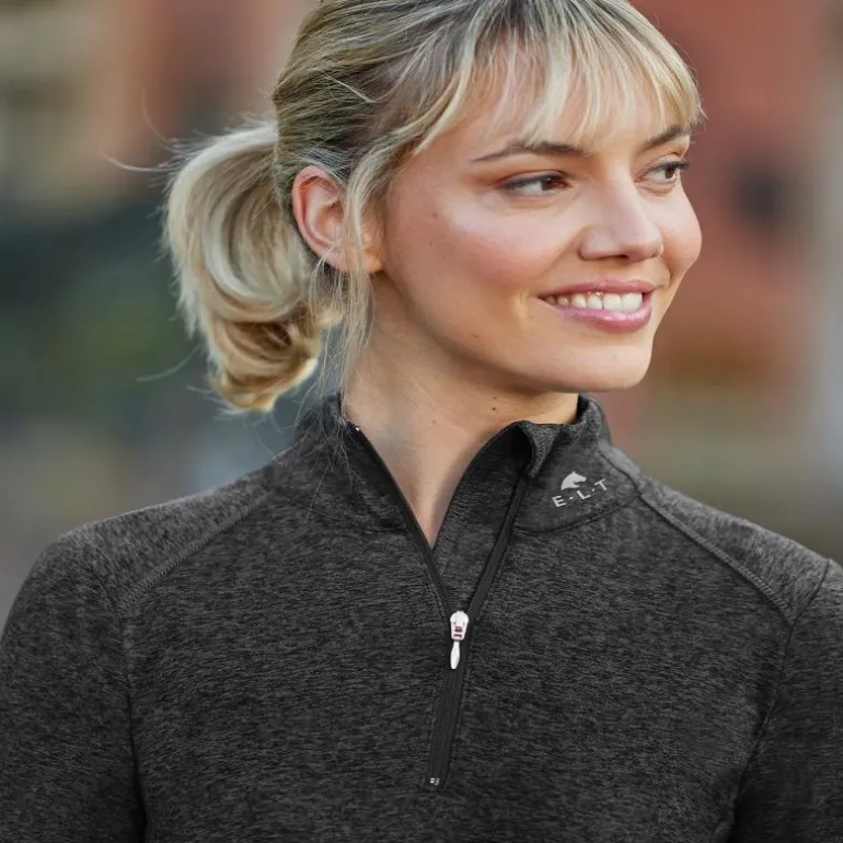 Sous pull technique équitation col zippé femme Milano - Elt