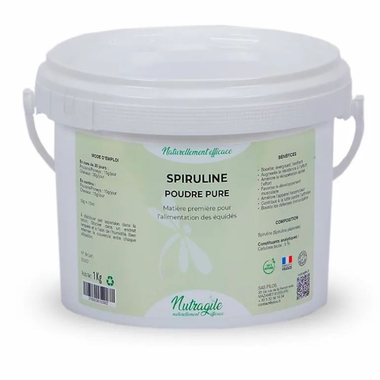 Spiruline - immunité et vitalité du cheval - Nutragile