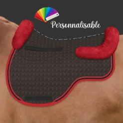 Tapis de selle cheval Eurofit avec amortisseur en mouton personnalisable - Mattes