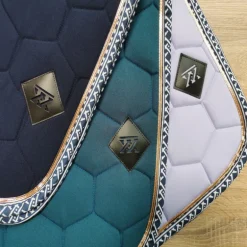 Tapis de selle cheval Monogramme bleu - Oxxer