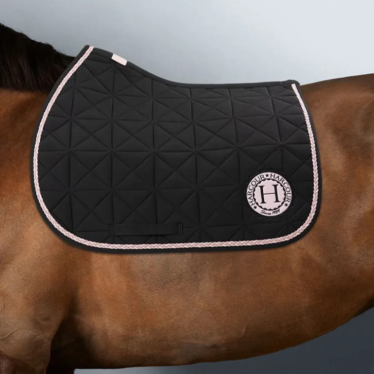 Tapis de selle cheval Suze Octobre Rose - Harcour