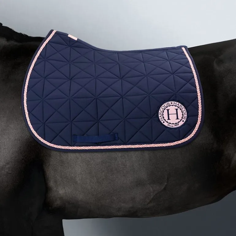 Tapis de selle cheval Suze Octobre Rose - Harcour