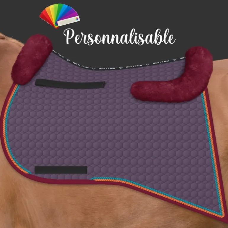 Tapis en pointe cheval personnalisable avec amortisseur en mouton - Mattes